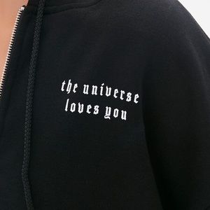 Universe Graphic Zip-Up Hoodie